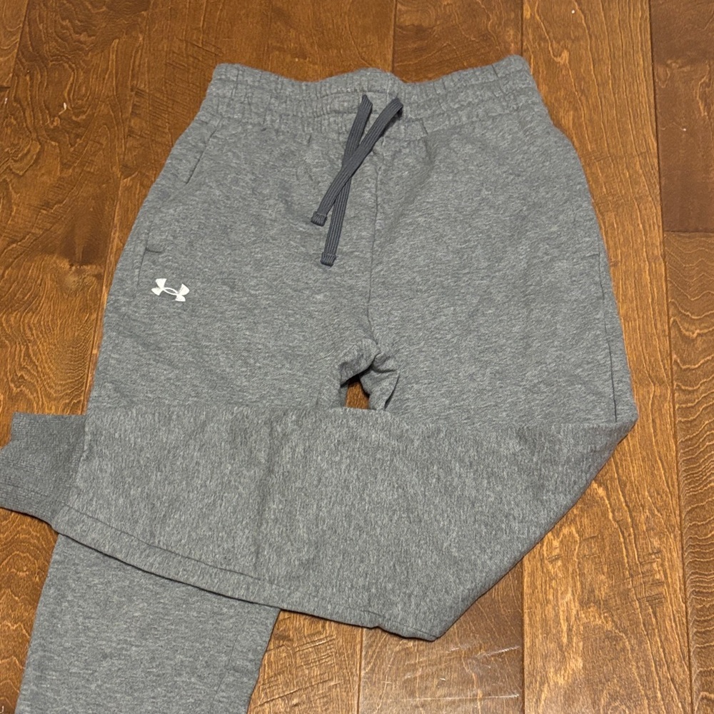 Under Armour Kids Charcoal Gray Joggers